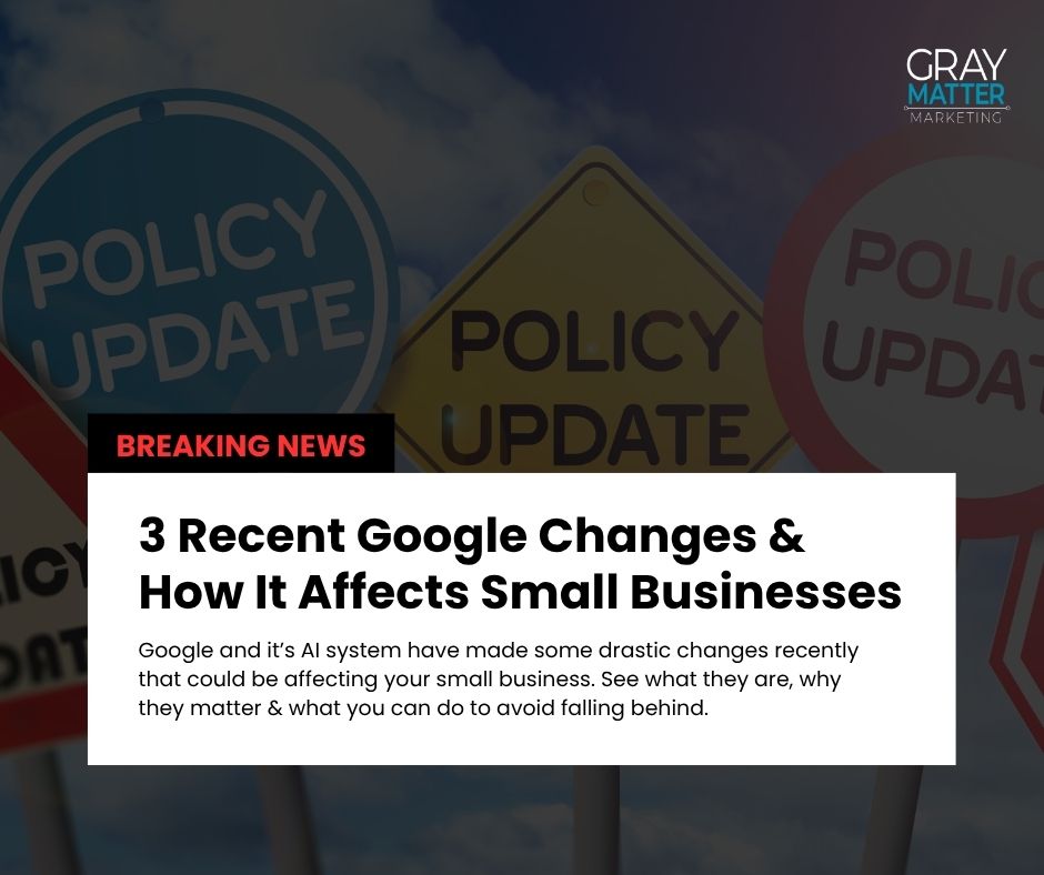 3 Recent Changes to Google and How It Affects Your Small Business
